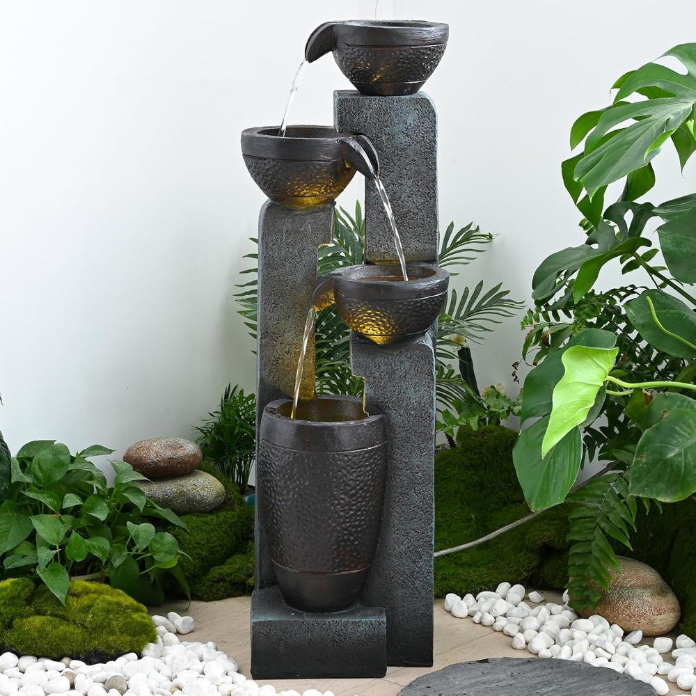 40''H 4-Tier Outdoor Garden Wa – Resin Art And Decor recenzja i cena