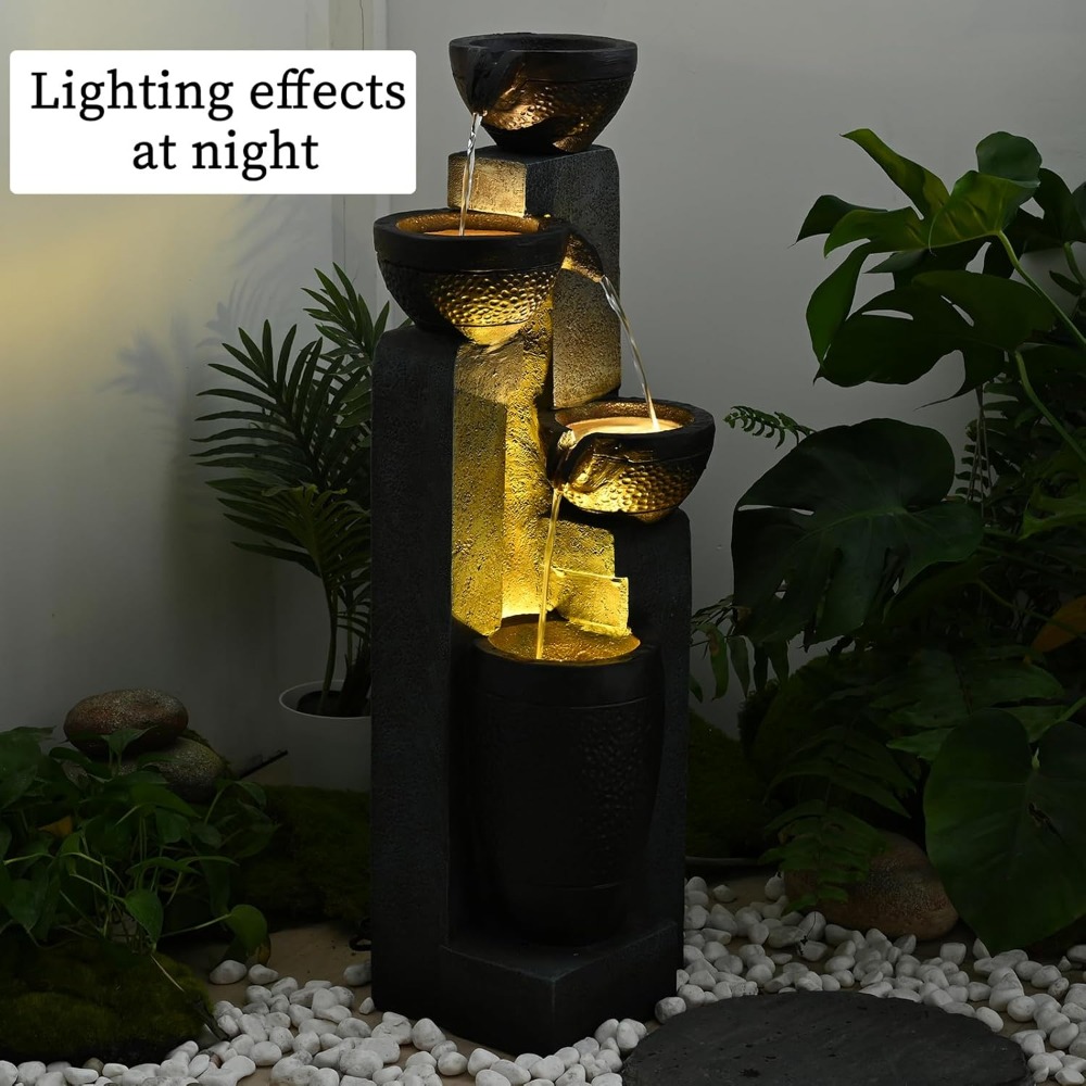 40''H 4-Tier Outdoor Garden Wa – Resin Art And Decor recenzja i cena