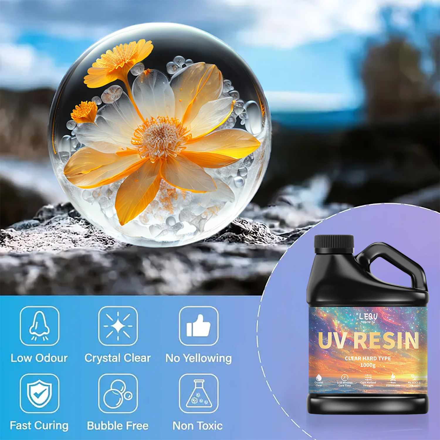 100/200/500/1000g UV Epoxy Res – Resin Art Accessories recenzja i cena